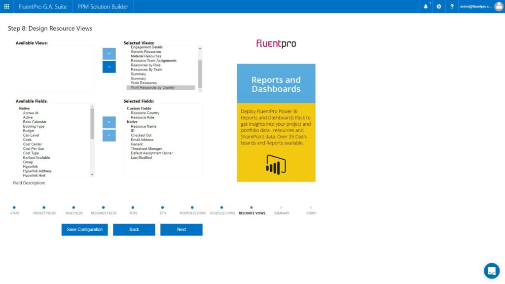 Microsoft Project resource views