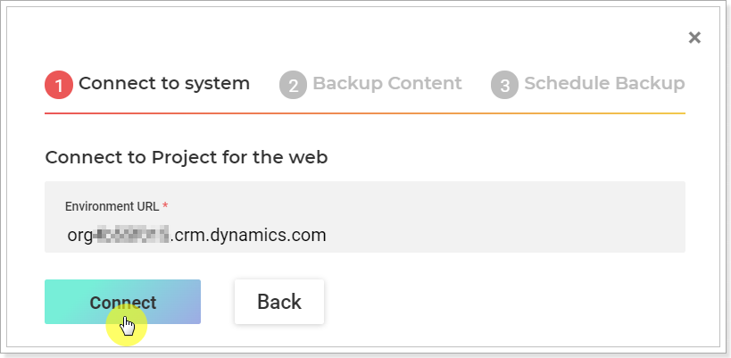 Project for the Web backup