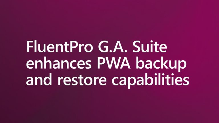 g.a. suite pwa backup and restore case